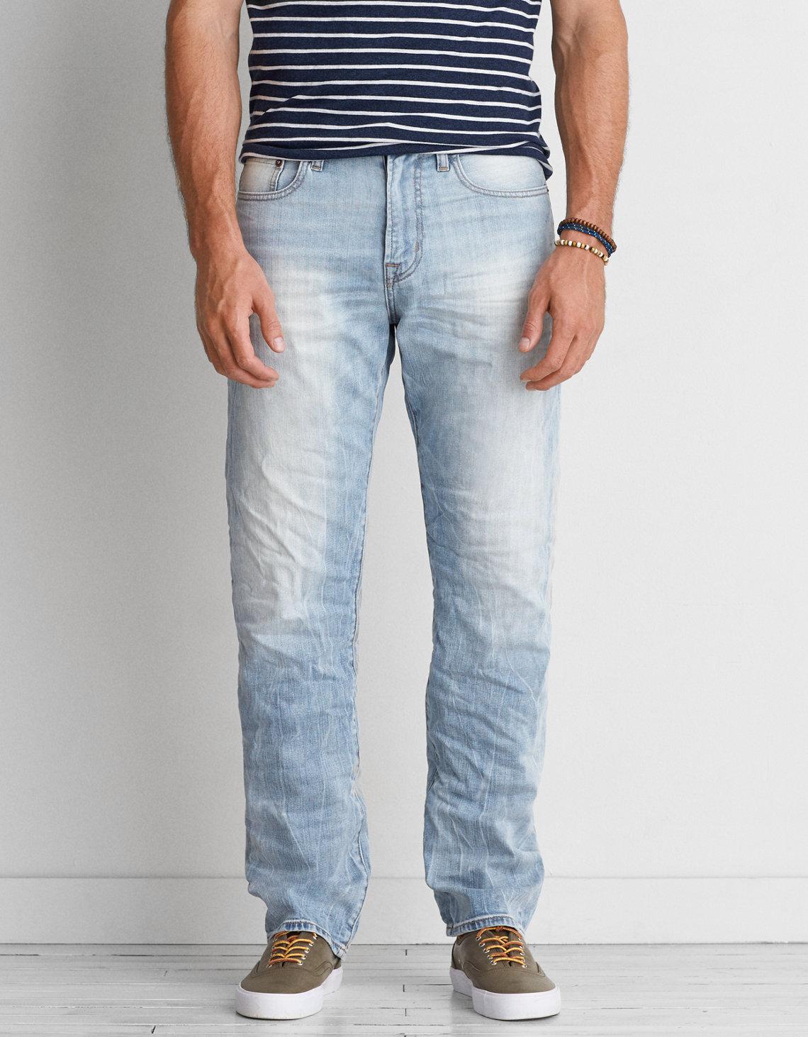 american eagle extreme flex relaxed straight jeans