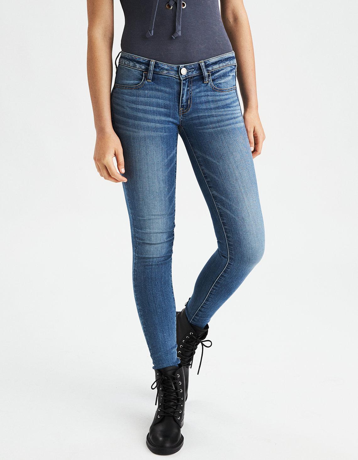 american eagle super low rise jeggings