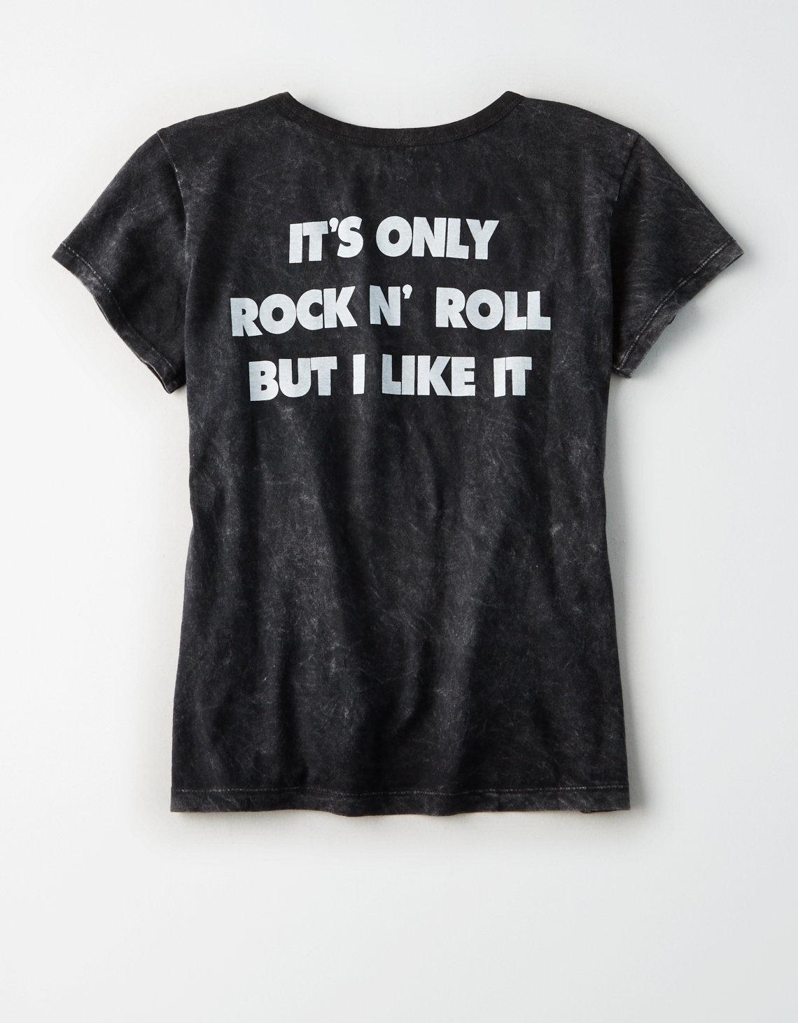 american eagle rolling stones shirt