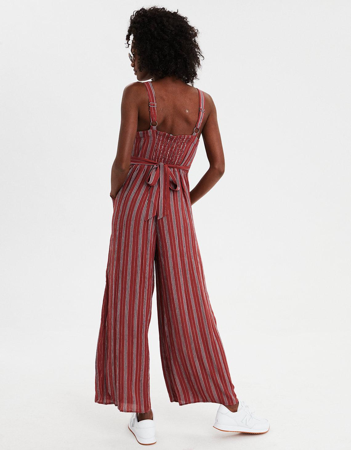 american eagle red jumpsuit