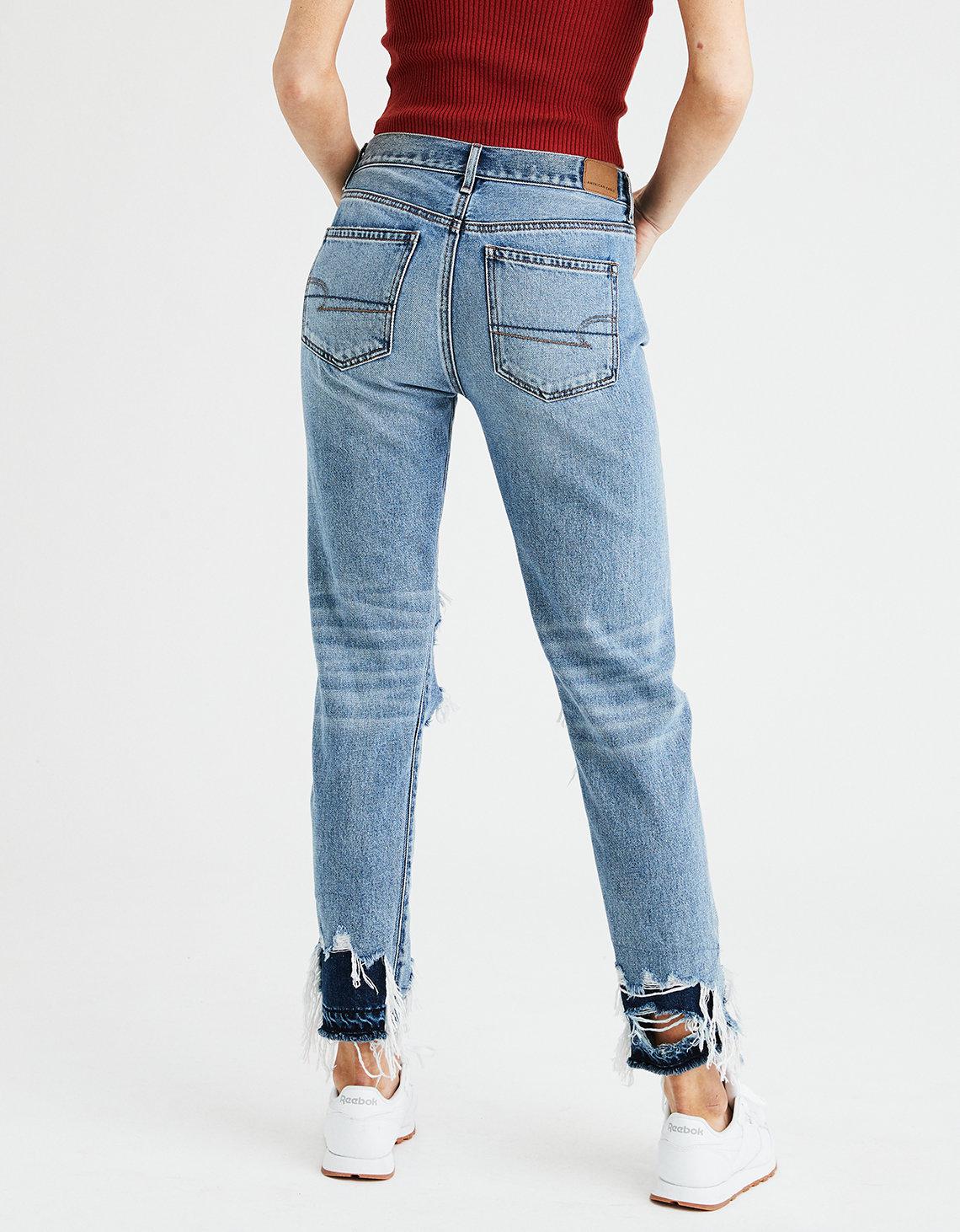 american eagle high waisted girlfriend jeans