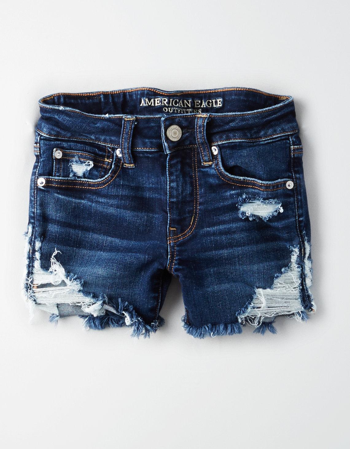 ae next level denim midi short