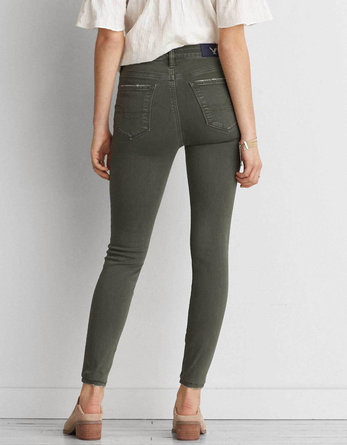 american eagle hi rise jegging super super stretch