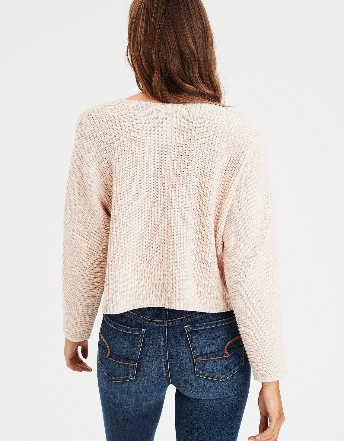 boxy crop cardigan