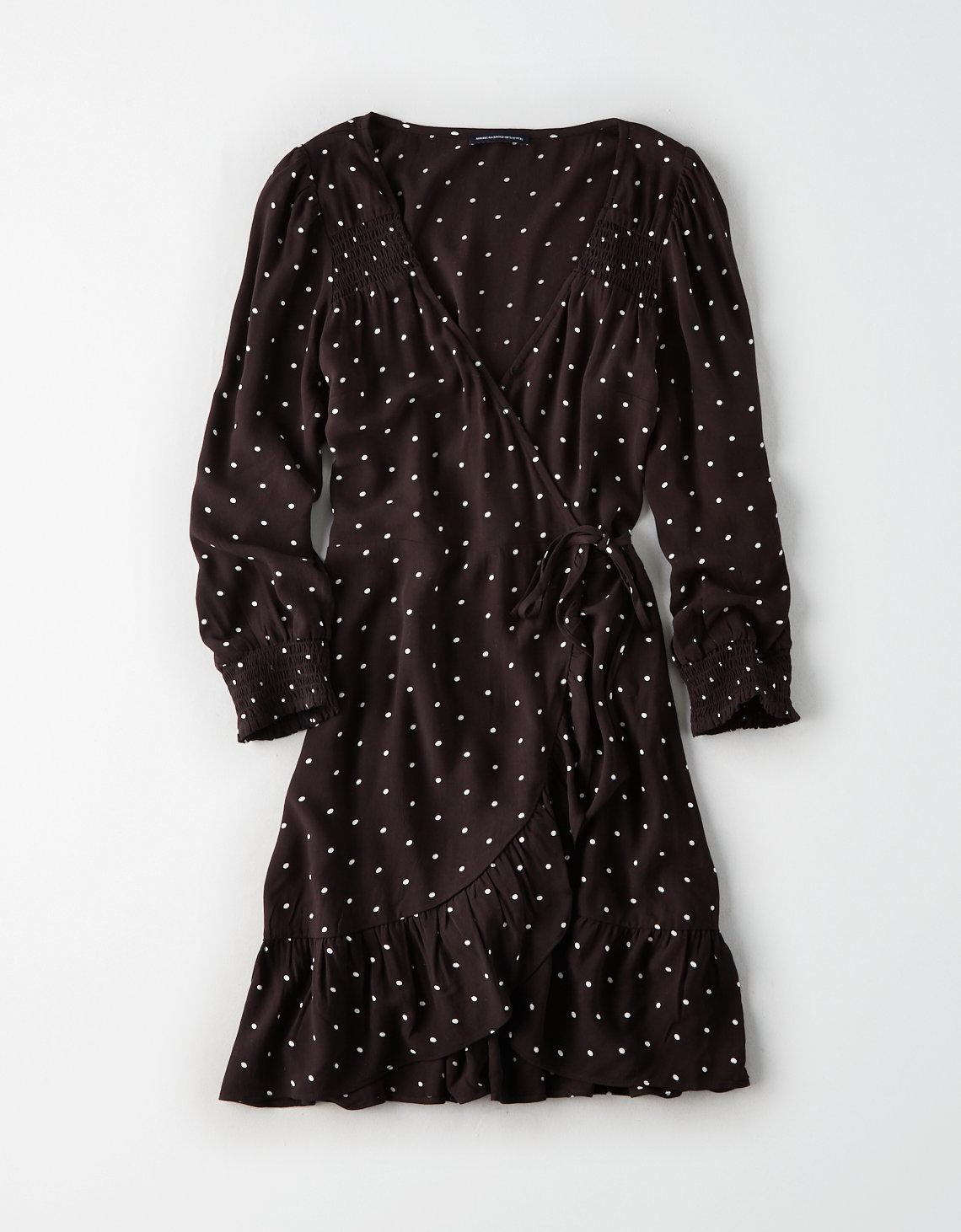 american eagle wrap dress