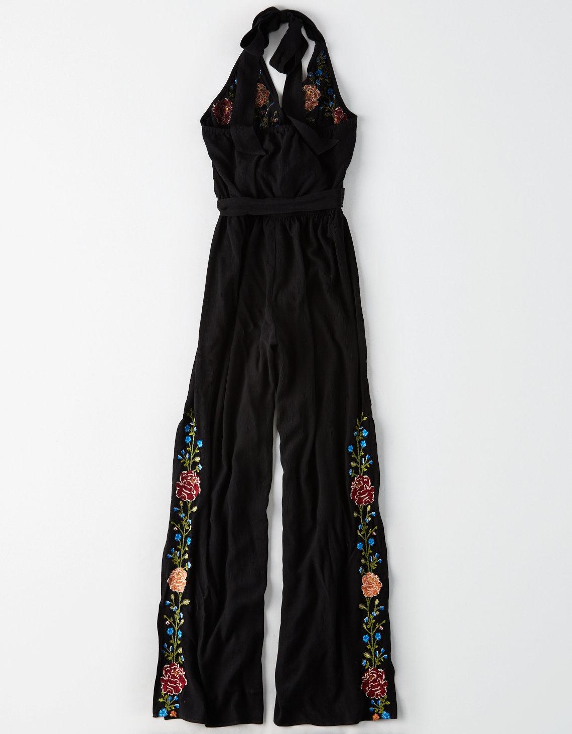 ae embroidered tube jumpsuit