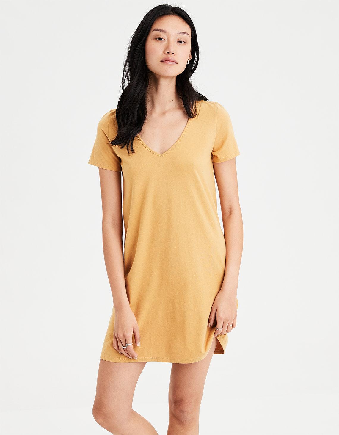 american eagle yellow dress