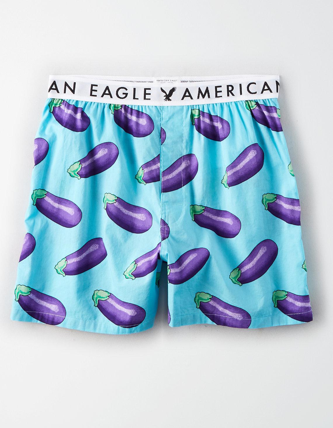 eggplant boxer shorts