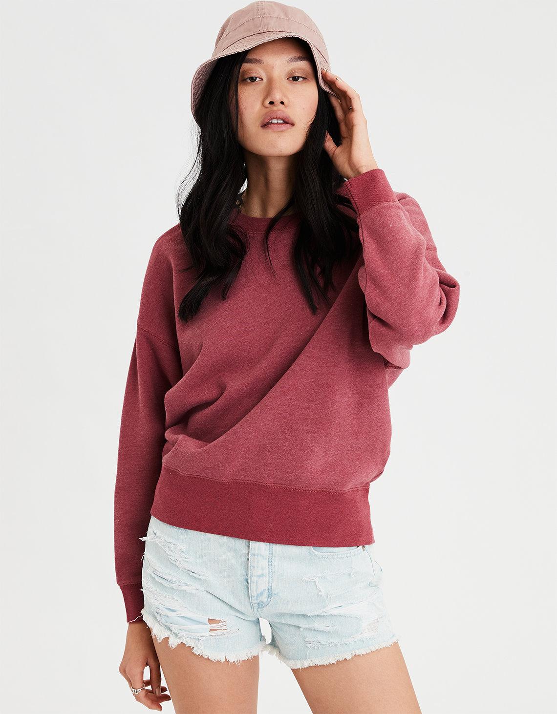 Ae classic raglan pullover sweatshirt Clearance