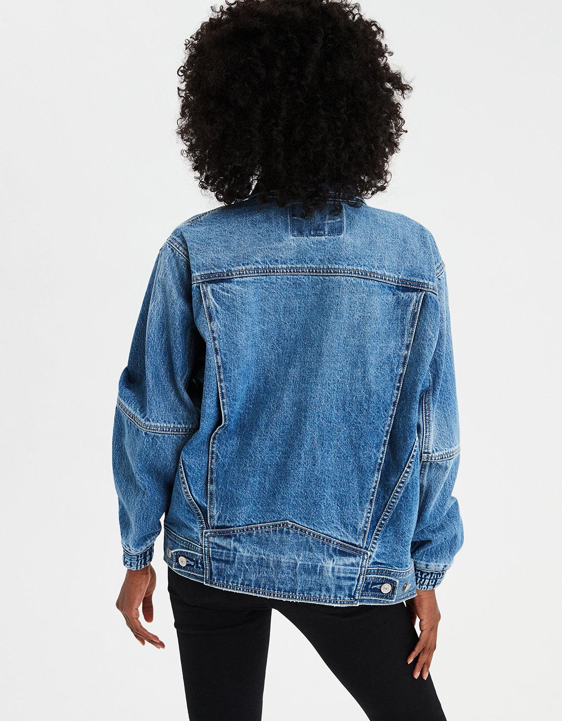 american eagle oversized denim jacket