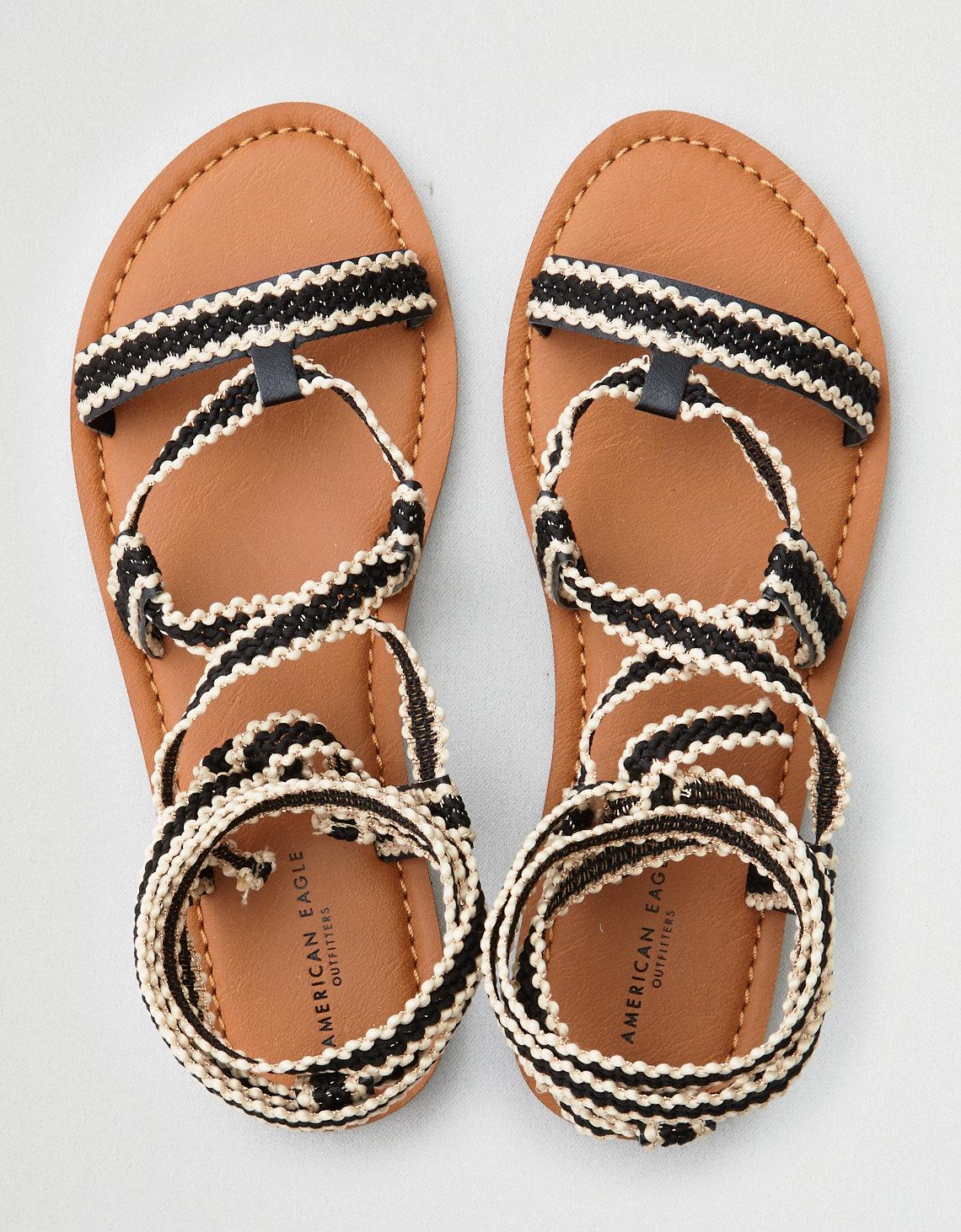 american eagle lace up sandals
