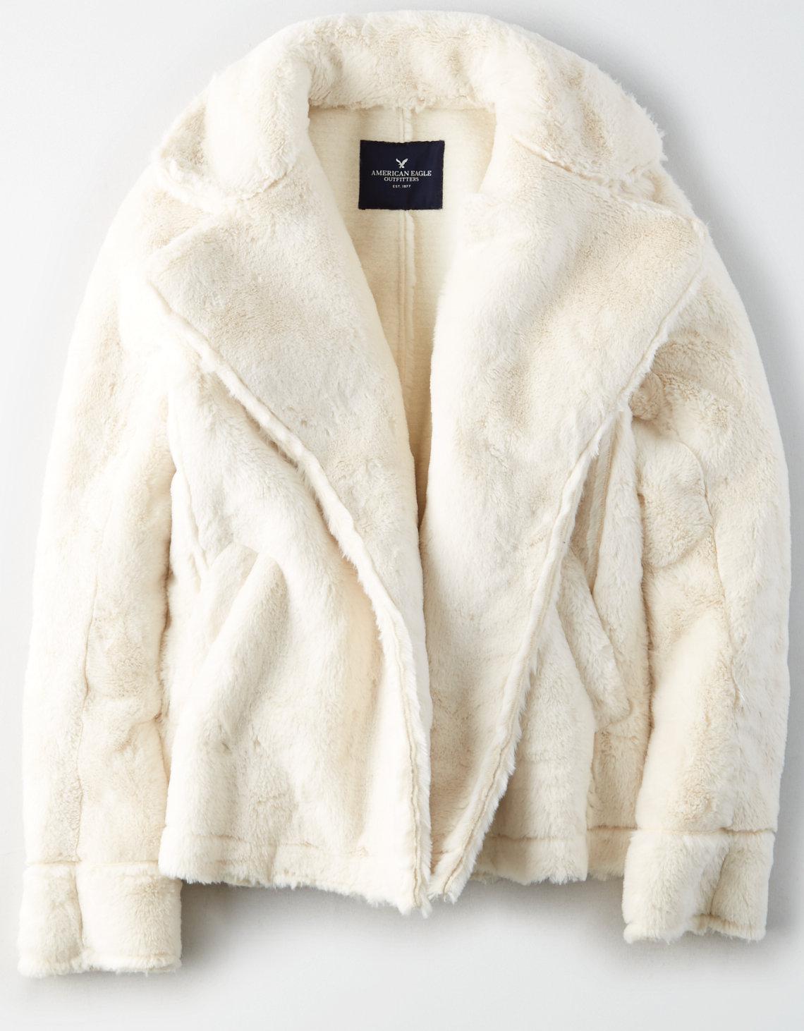 american eagle fur jacket