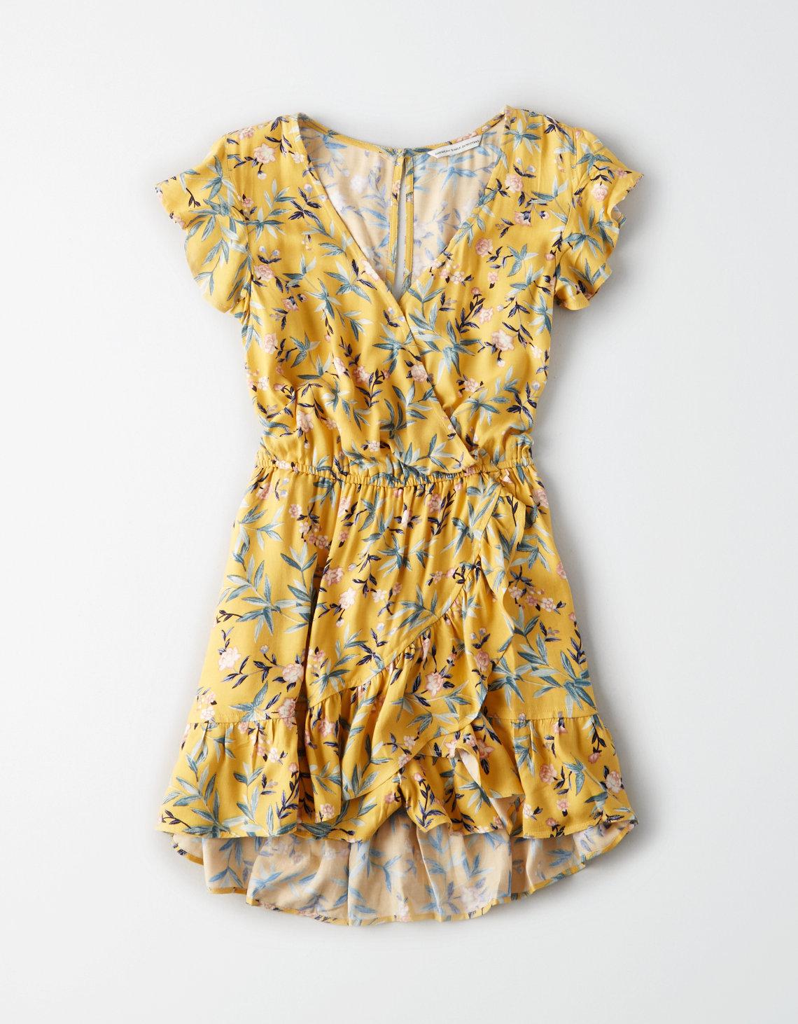 american eagle yellow dress