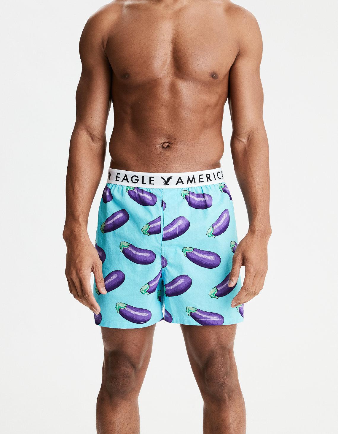 eggplant boxer shorts
