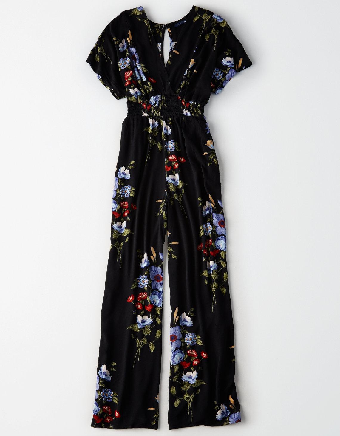 ae floral jumpsuit