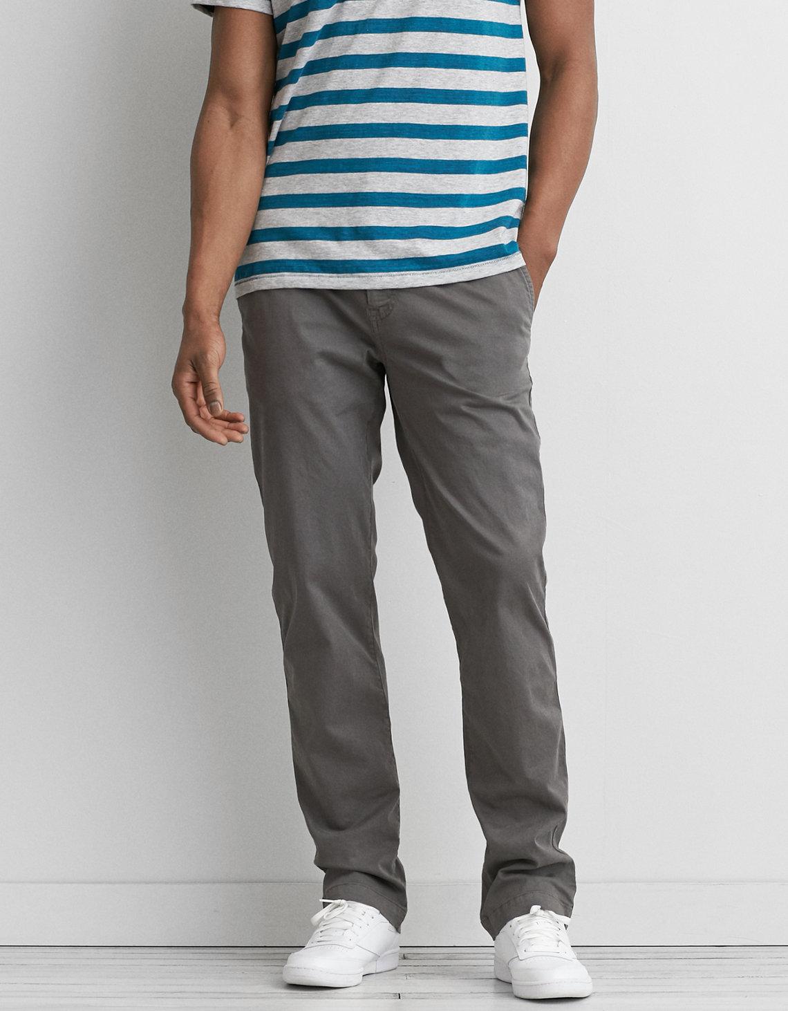 ae extreme flex original straight khaki pant