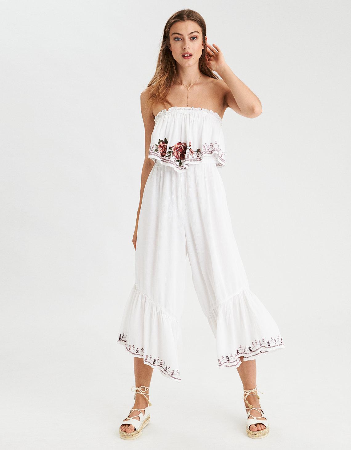 american eagle strapless jumpsuit