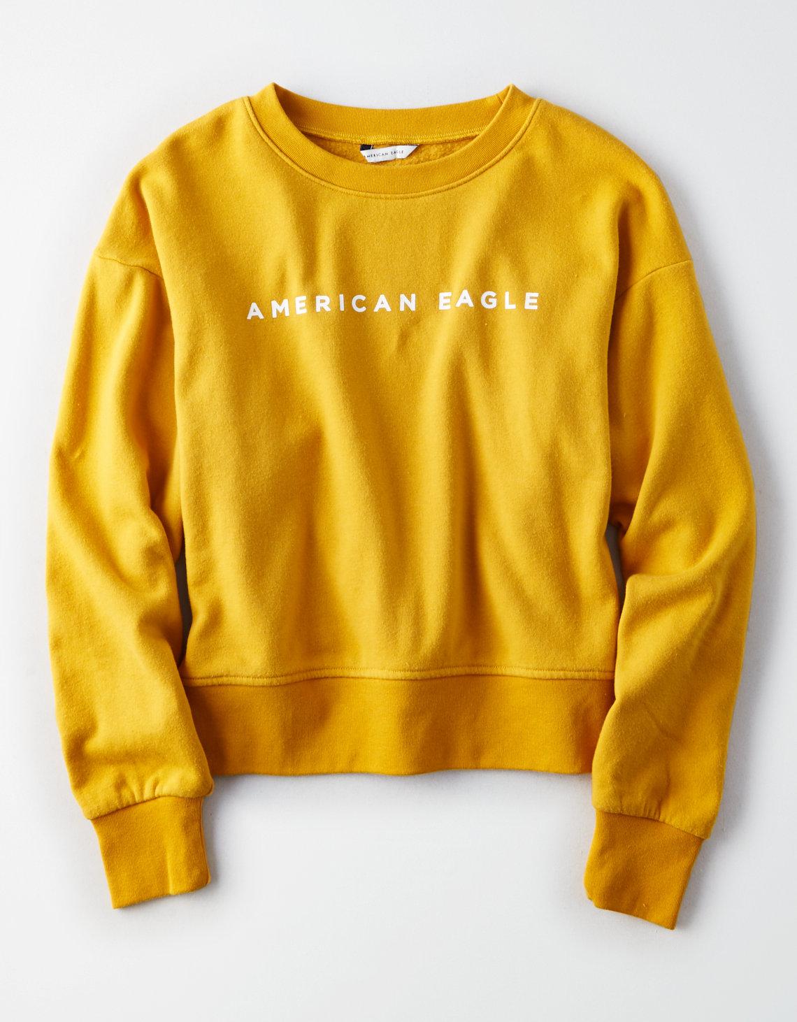 yellow american eagle sweater