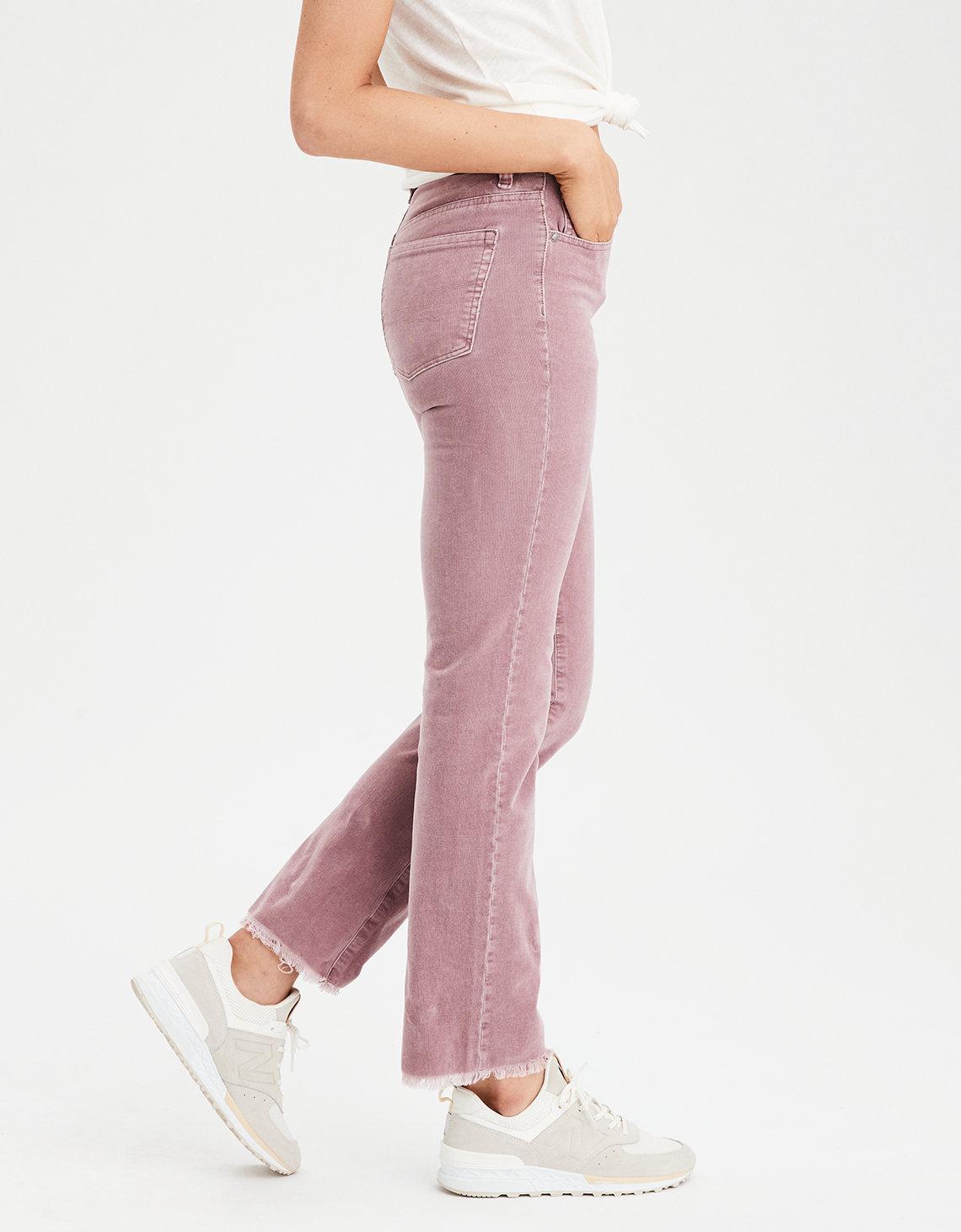 american eagle pink corduroy pants