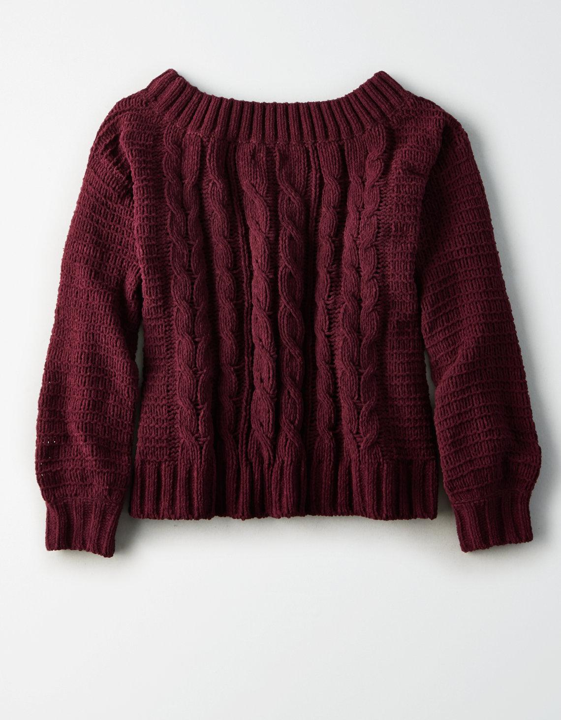 american eagle cable knit sweater