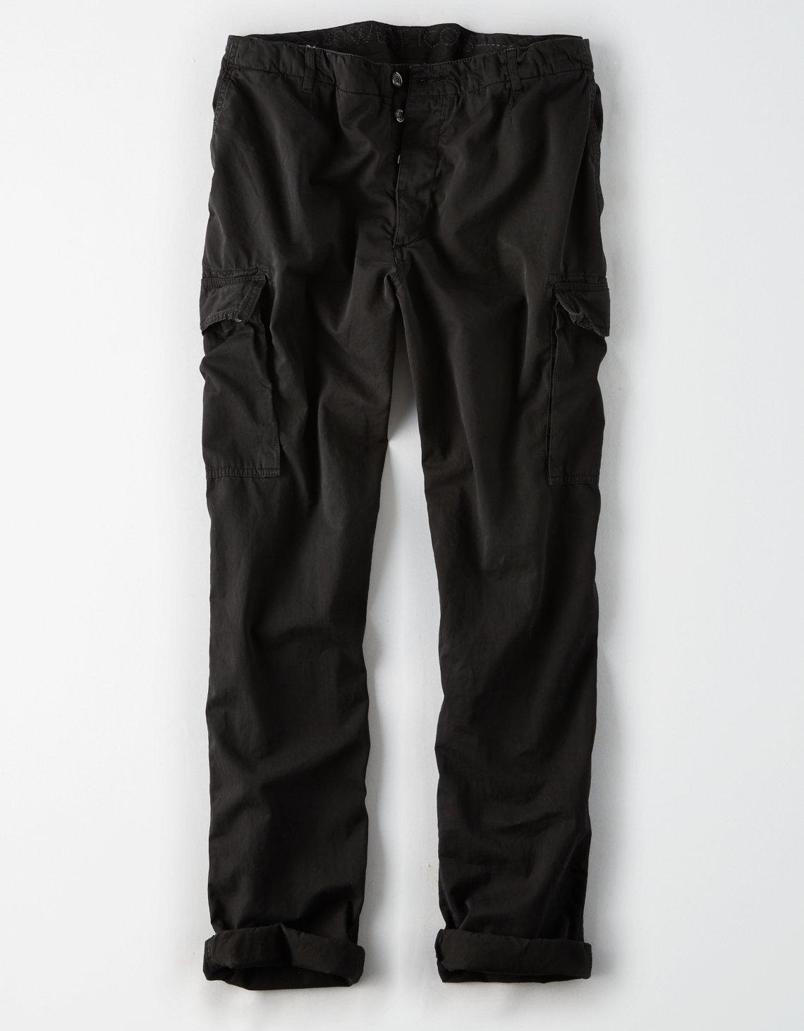 american eagle cargo pants black