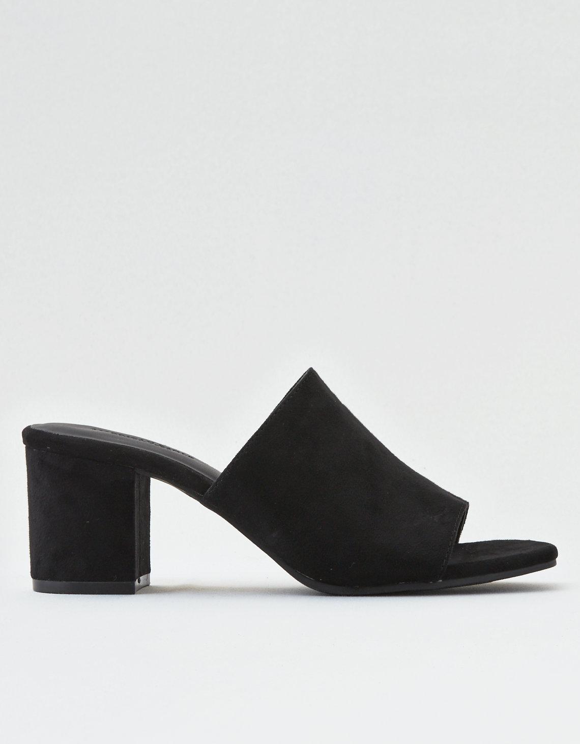 block heel slide sandals