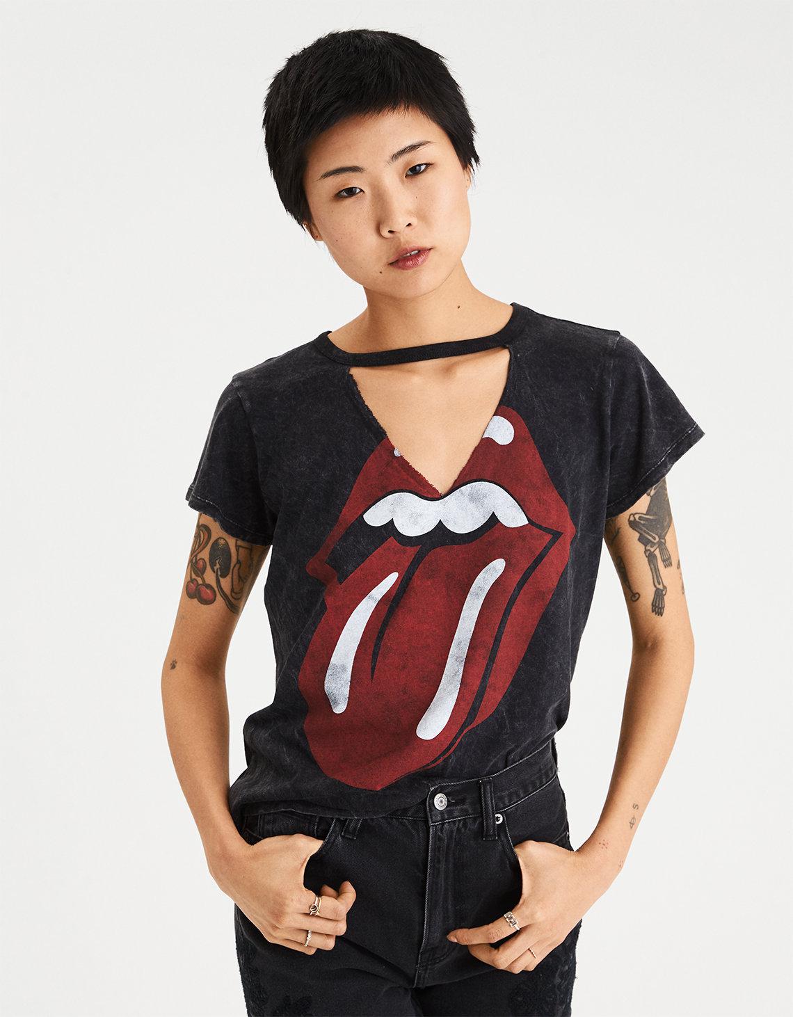 american eagle rolling stones sweatshirt