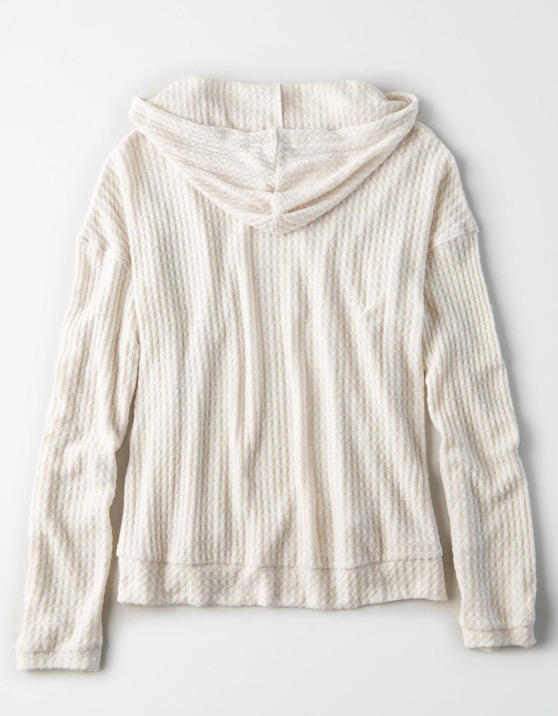 american eagle waffle hoodie