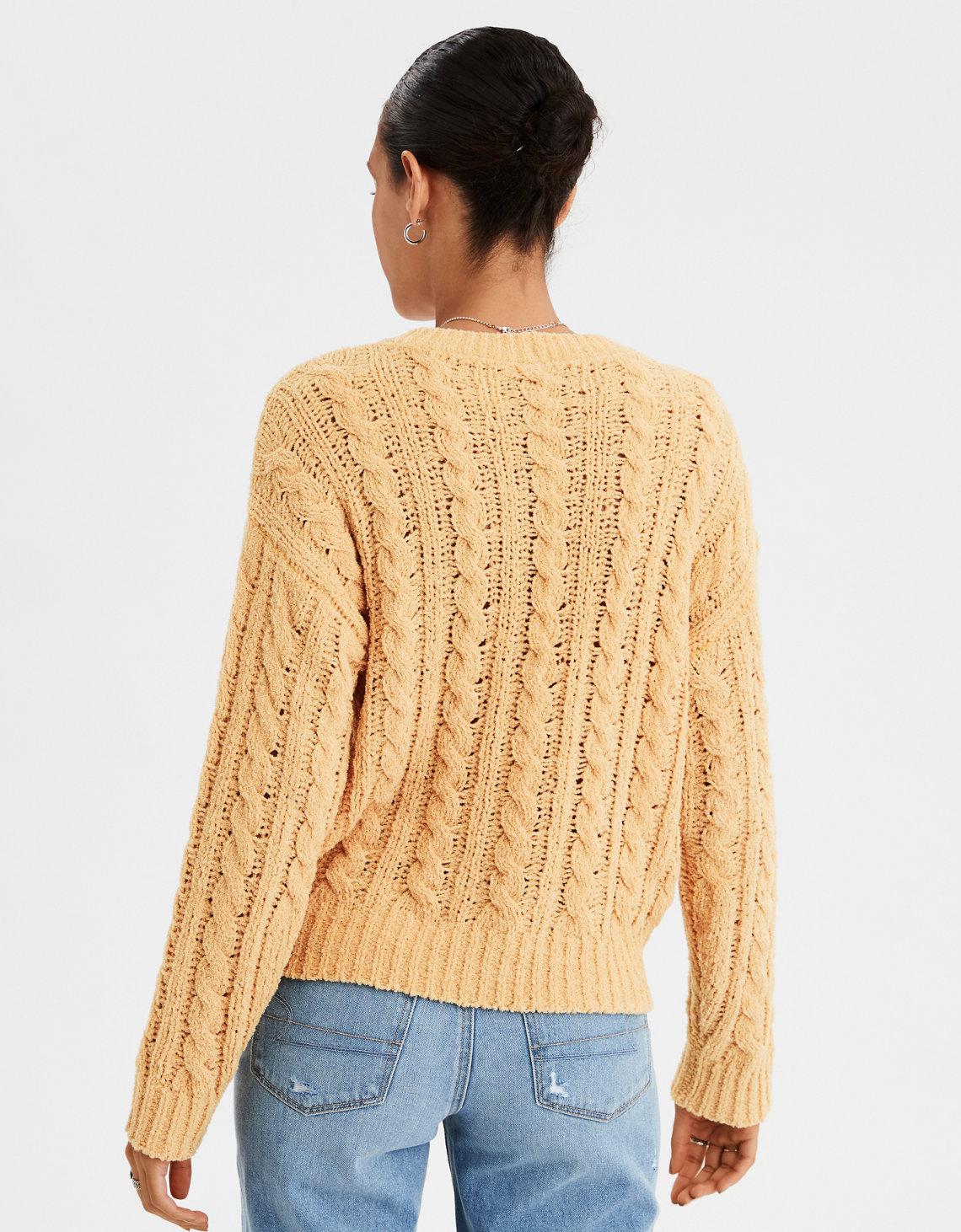 yellow american eagle sweater