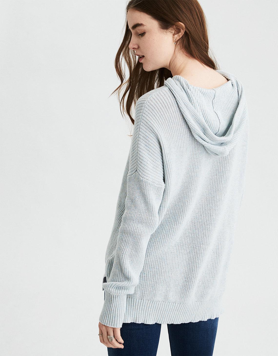 ae striped jegging pullover