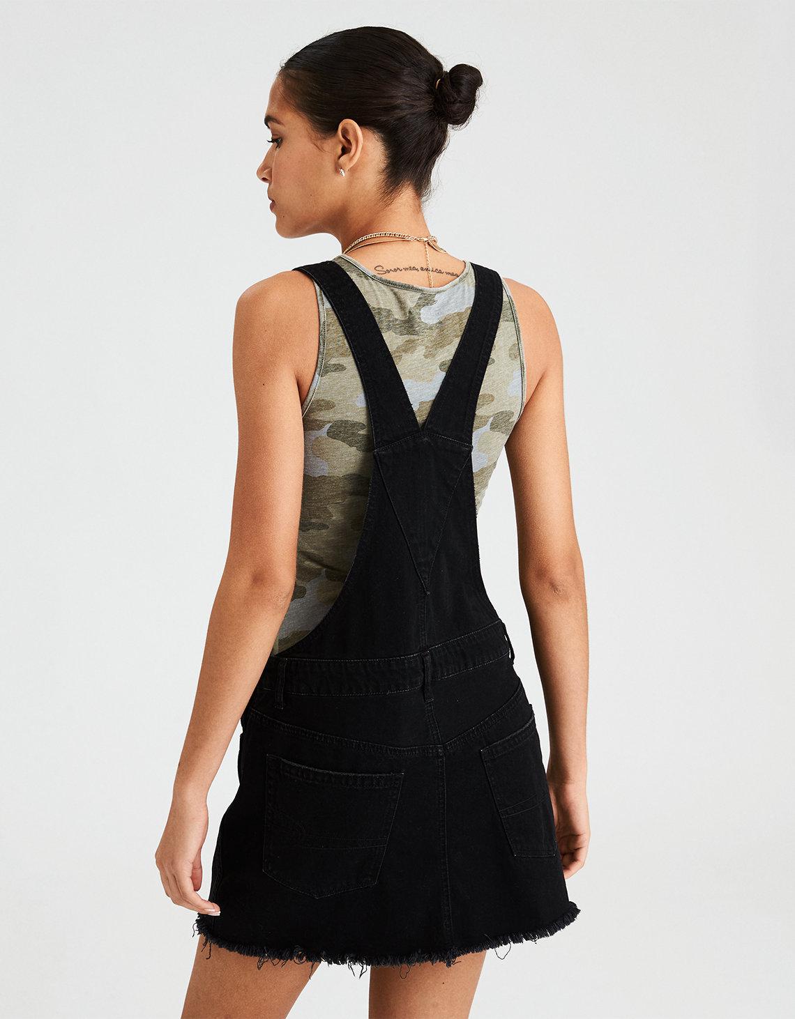overall skirt black