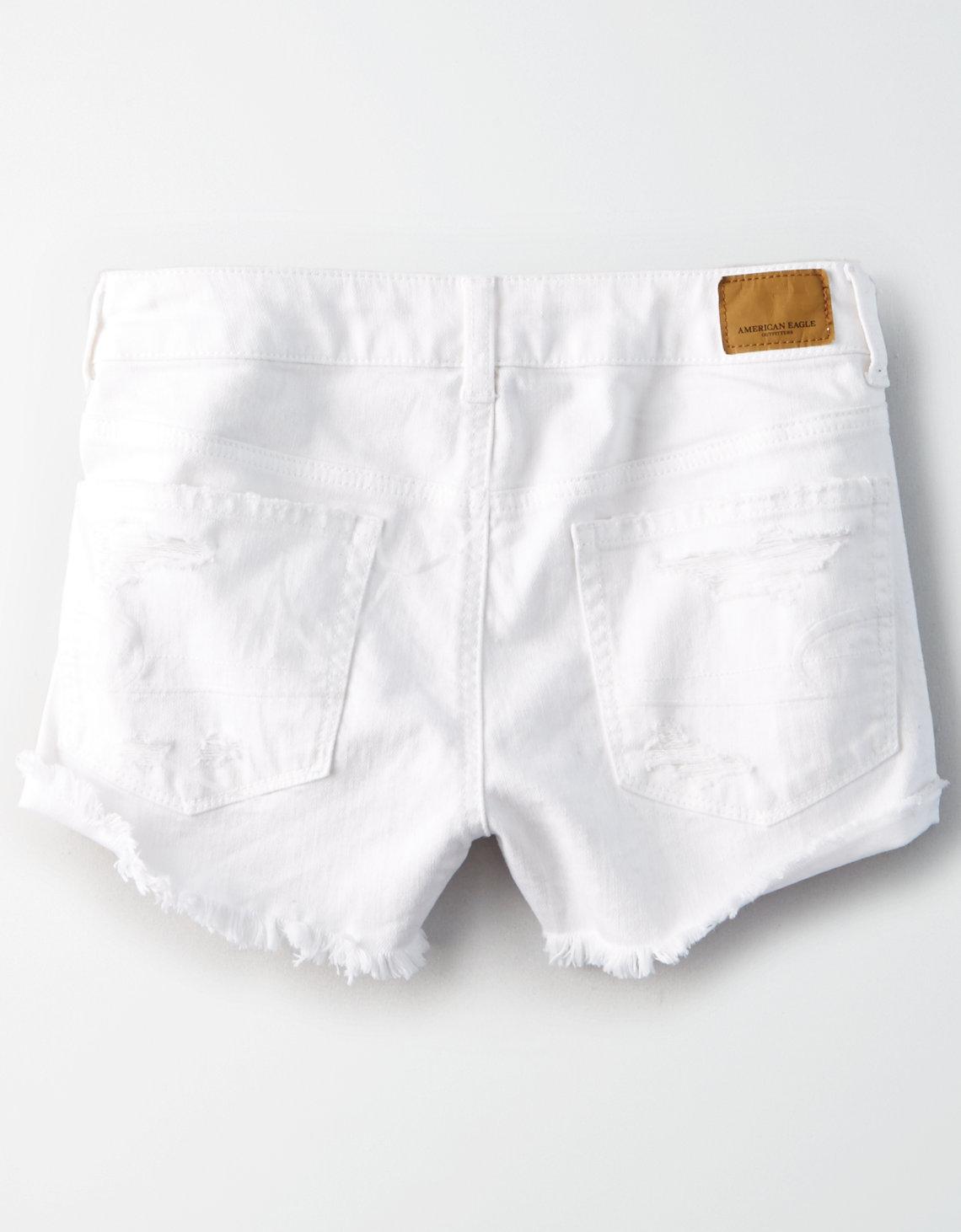 ae white shorts