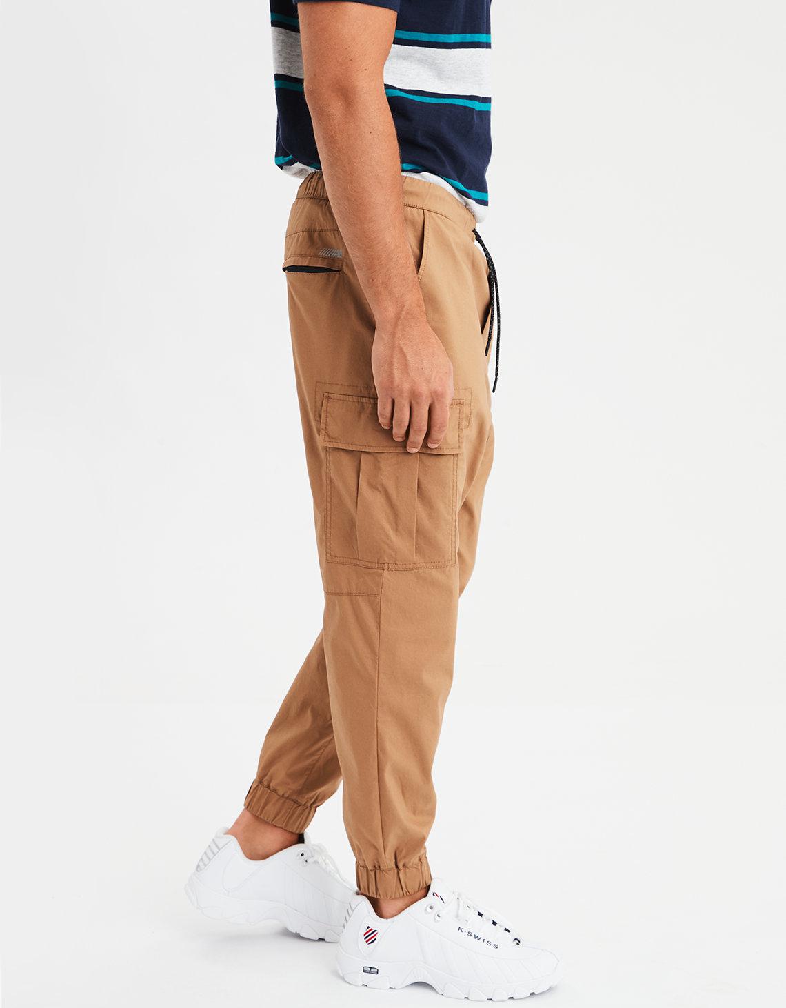 american eagle twill joggers