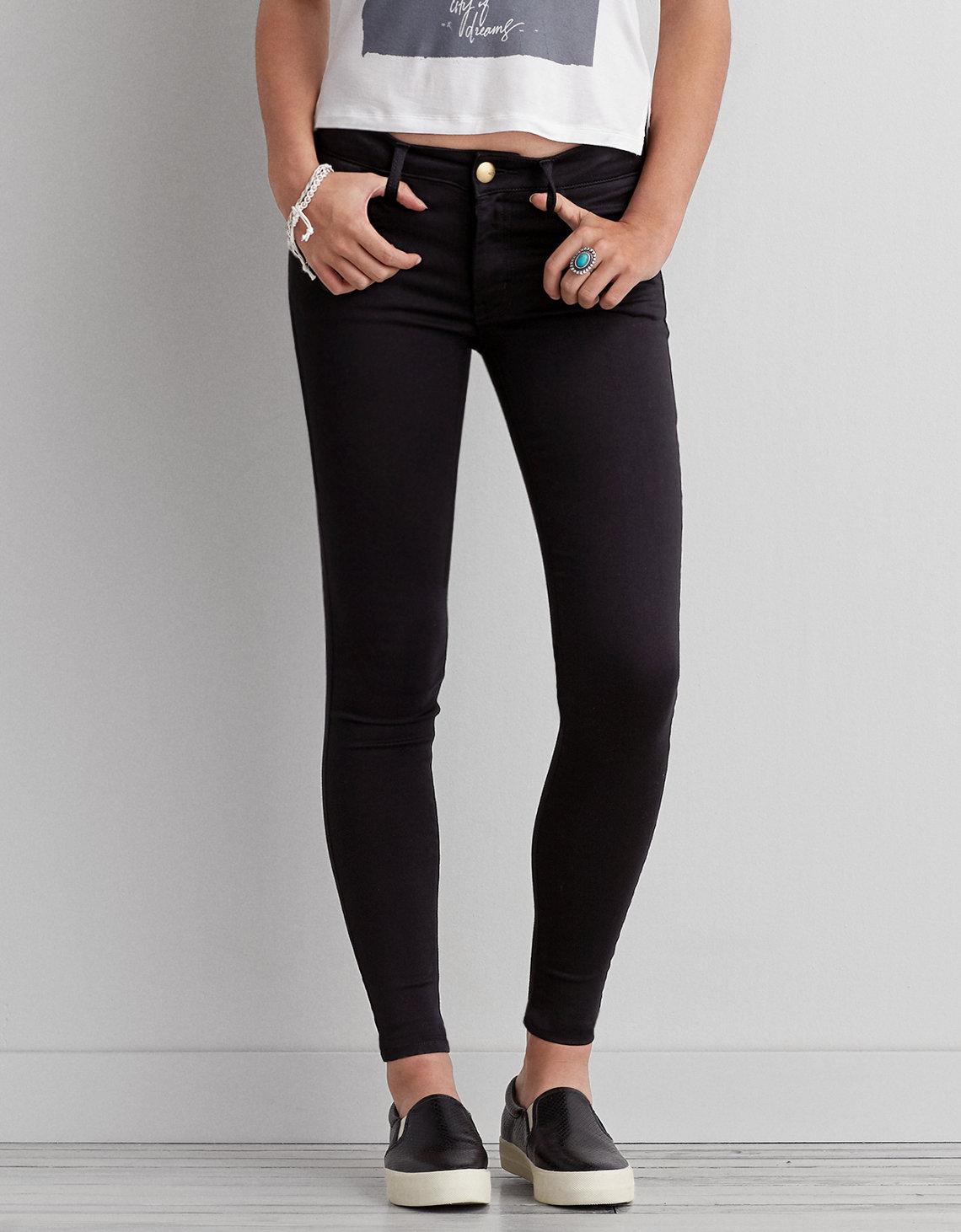 ae black jeggings