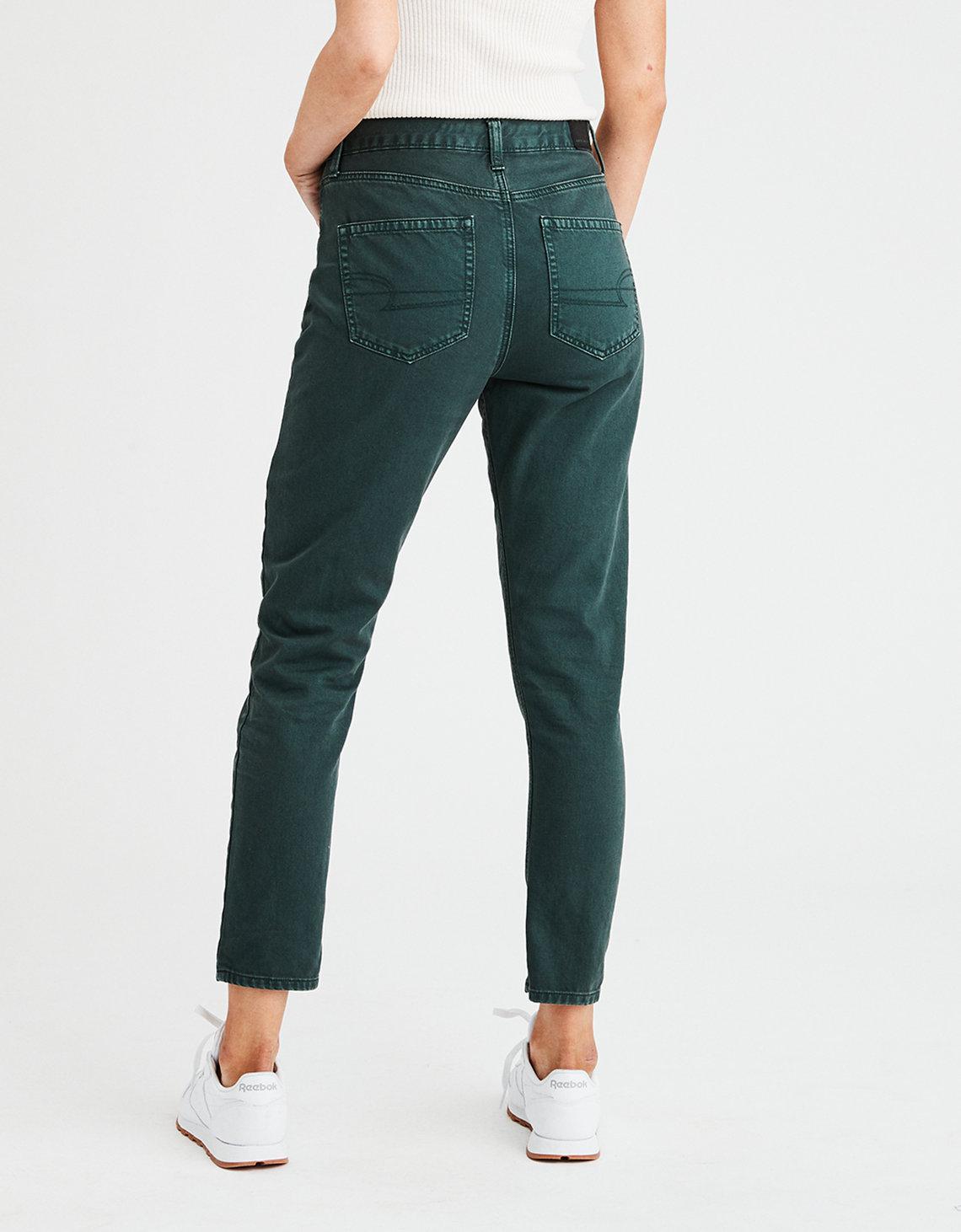 green mom jeans