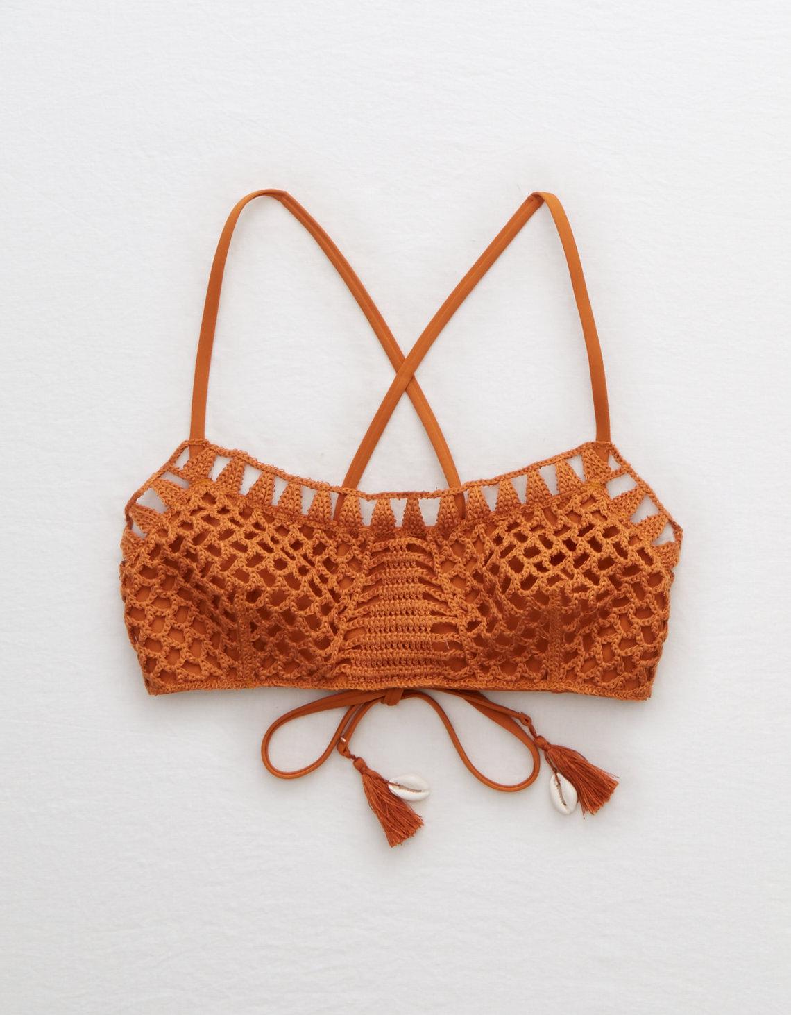 american eagle crochet top