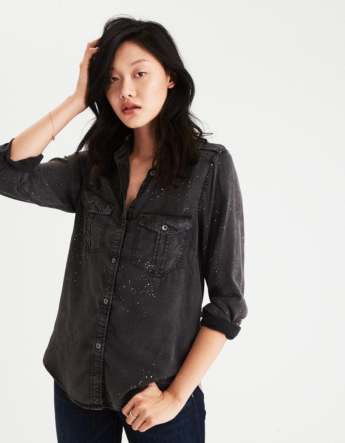 american eagle vintage boyfriend shirt