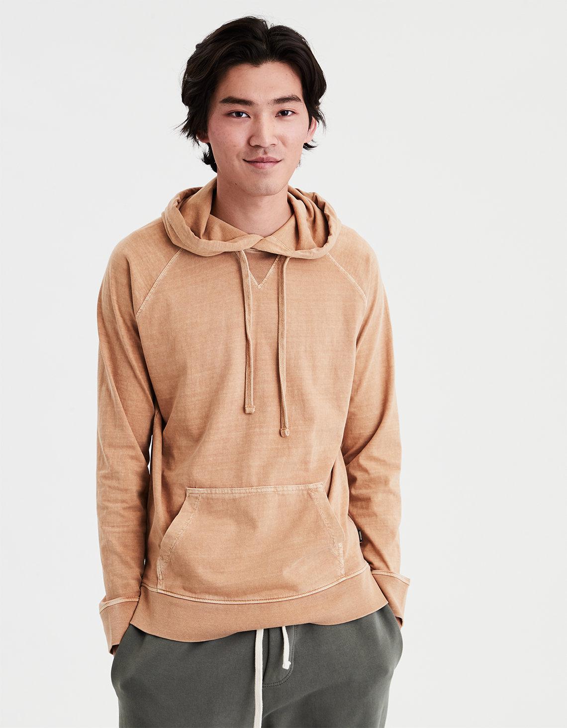 american eagle tan hoodie