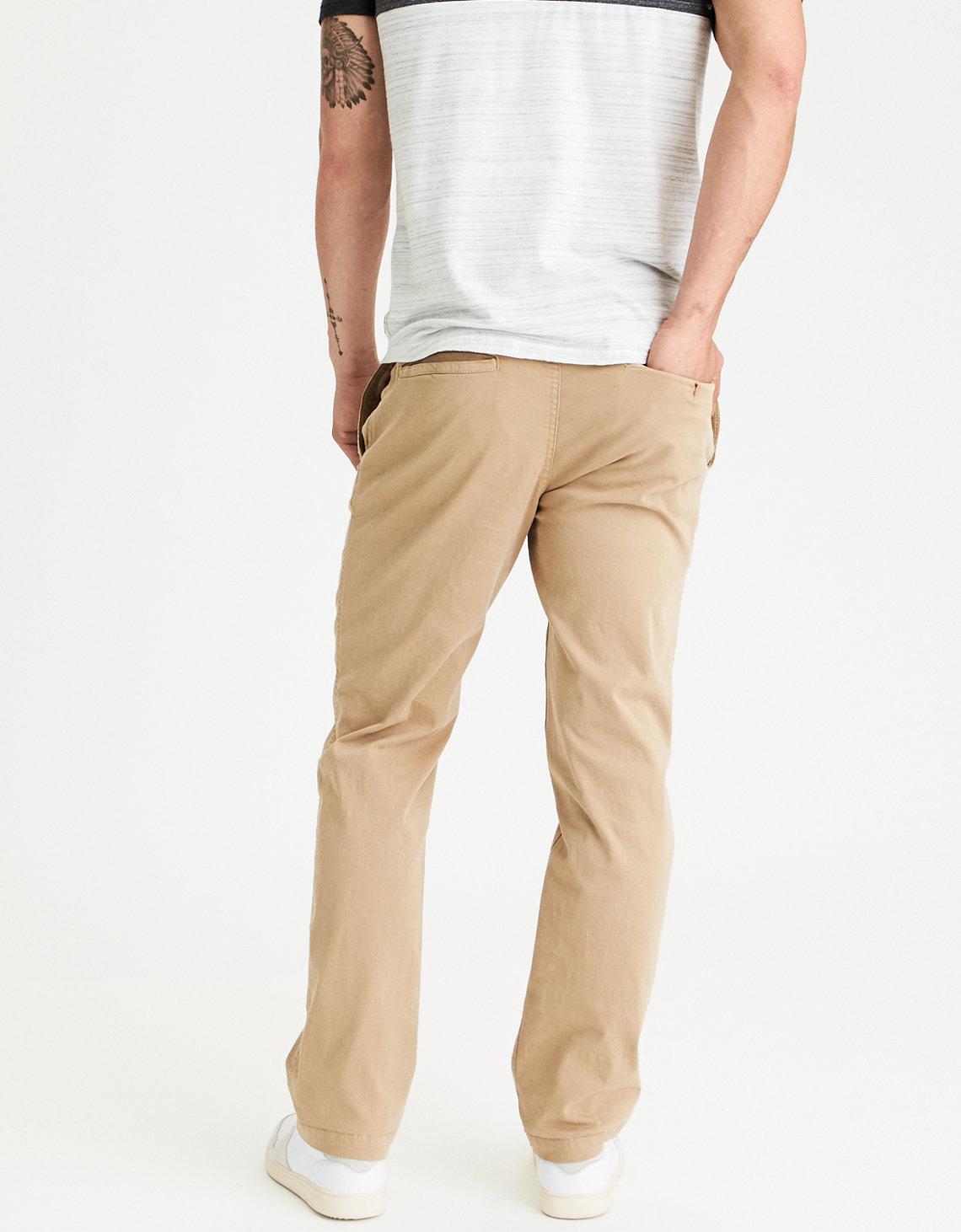 american eagle original straight khaki