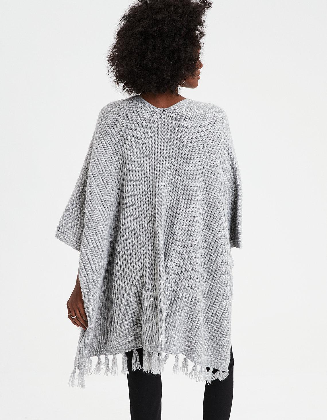 aeo fringe midi kimono