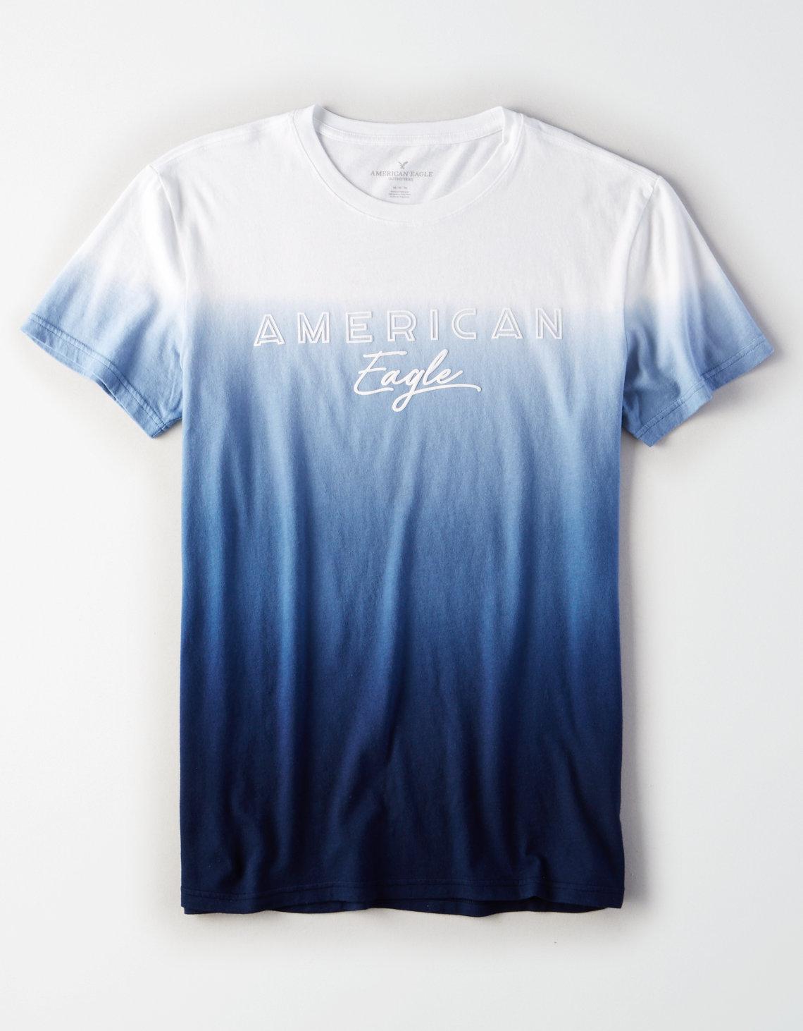 american eagle blue t shirt