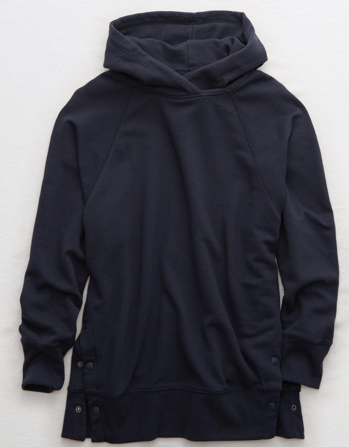 aerie side snap city hoodie