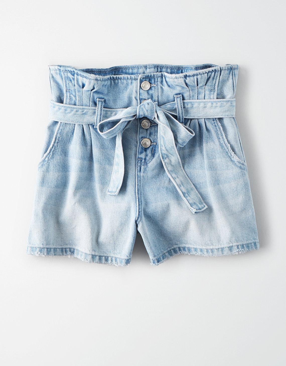 paper bag mom shorts