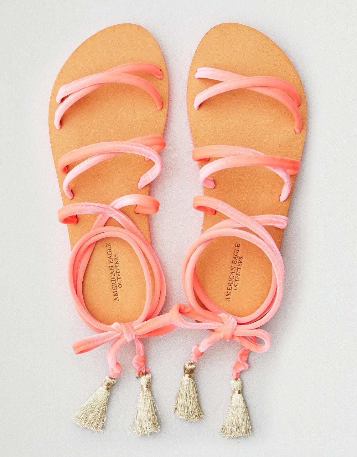 american eagle lace up sandals