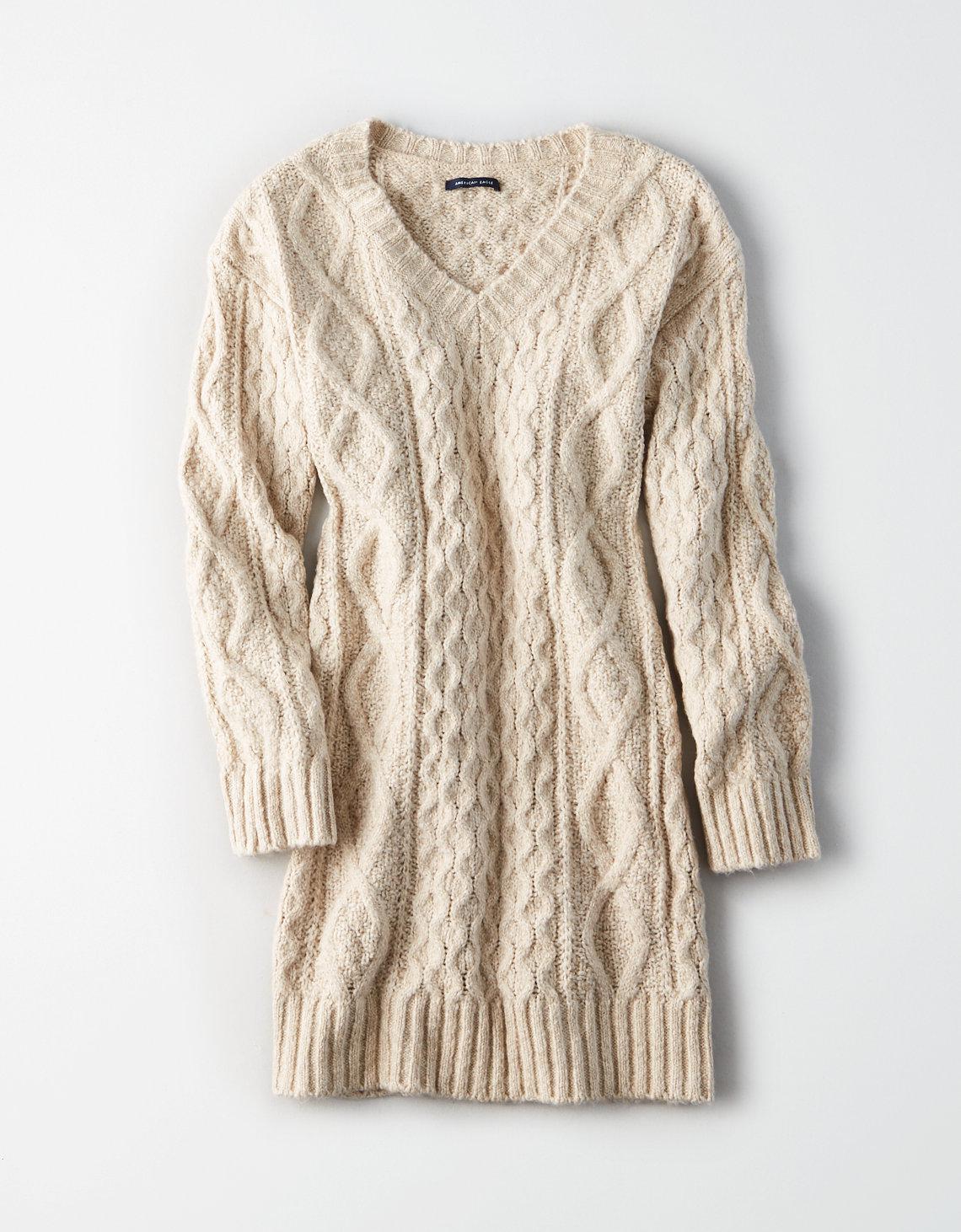 american eagle cable knit sweater