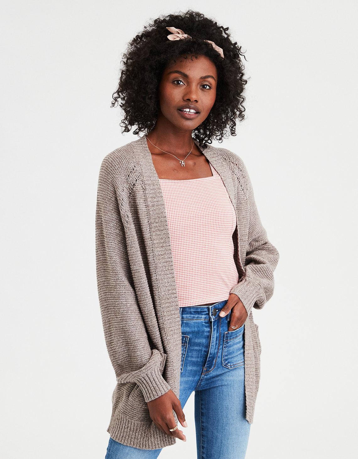 ae slouchy cardigan