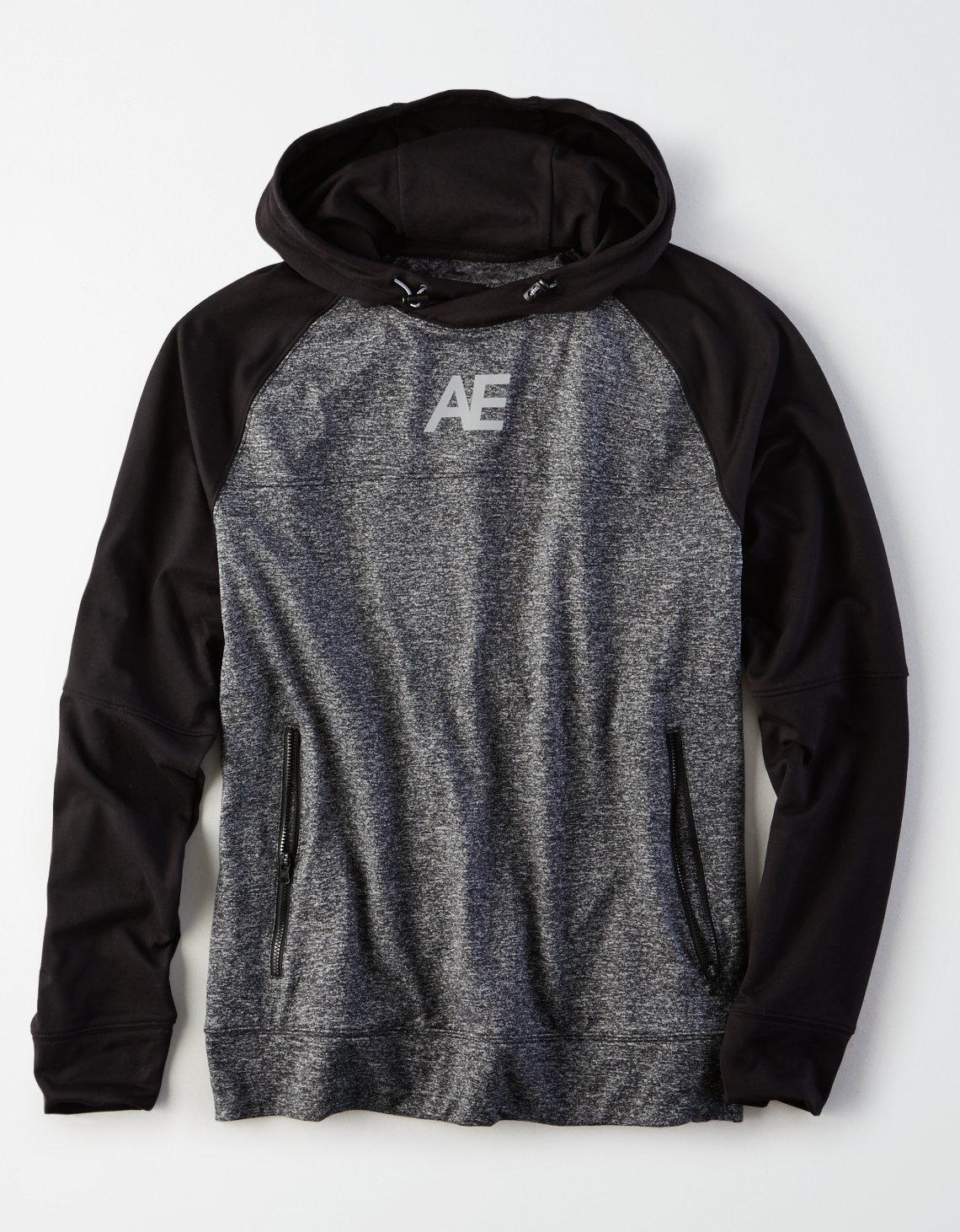 ae reflective popover hoodie