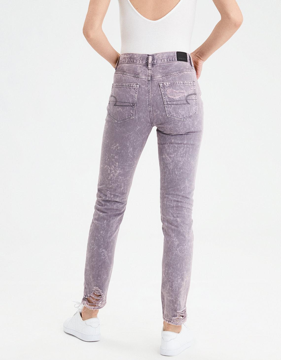 american eagle purple jeans