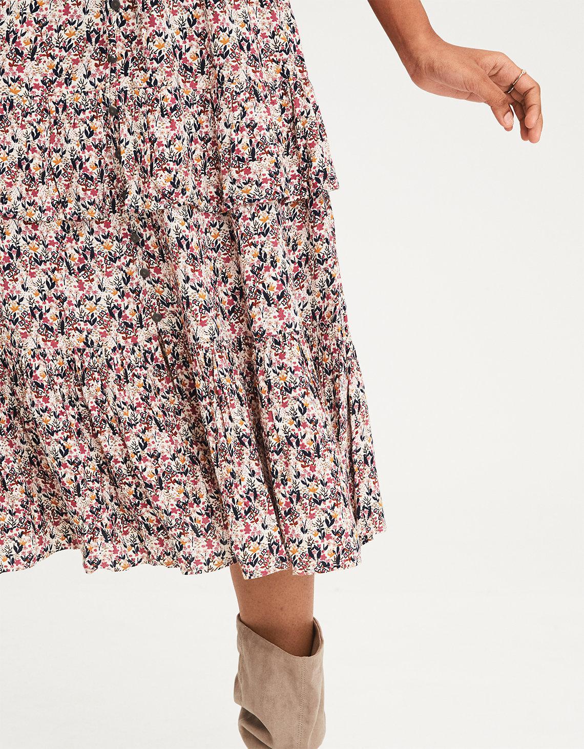aerie tiered midi dress