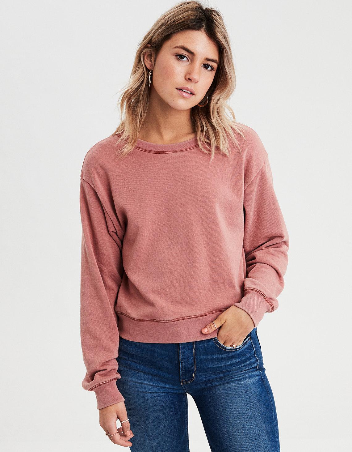 Ae ahhmazingly soft crew neck sweatshirt hotsell